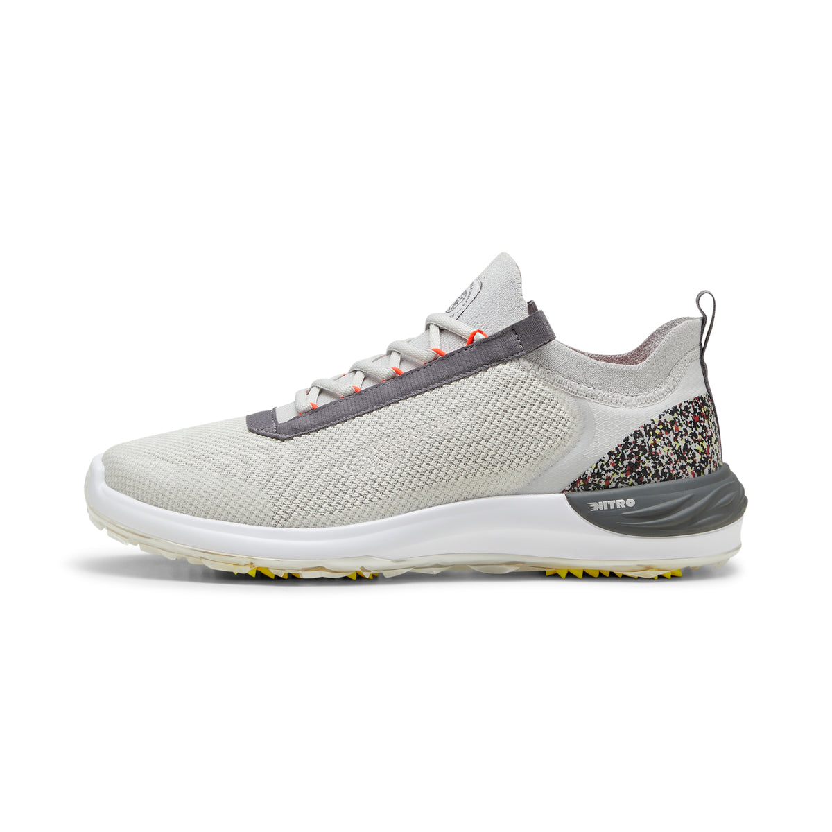 Puma Men&#39;s PHANTOMCAT NITRO Sport Golf Shoe - Glacial Gray/Slate Sky/Red Blast