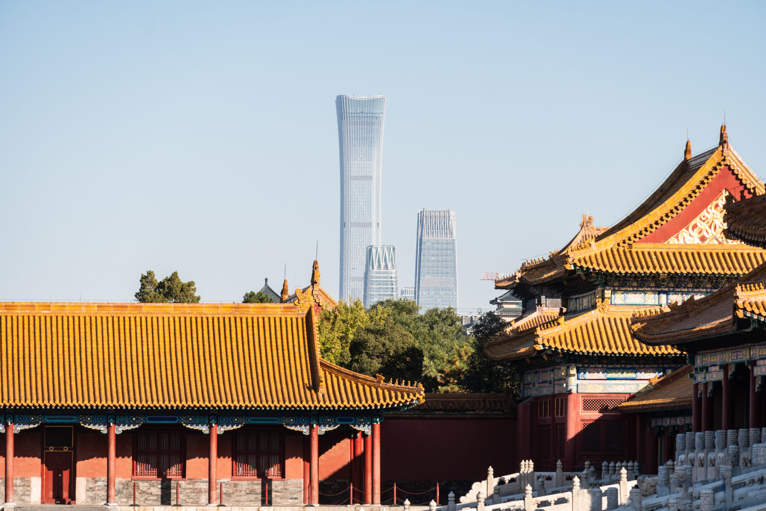 Beijing breakfast with a view