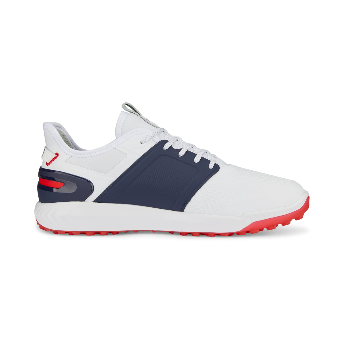 Puma Men&#39;s Ignite Elevate Wide Spikeless Golf Shoes - White/Navy