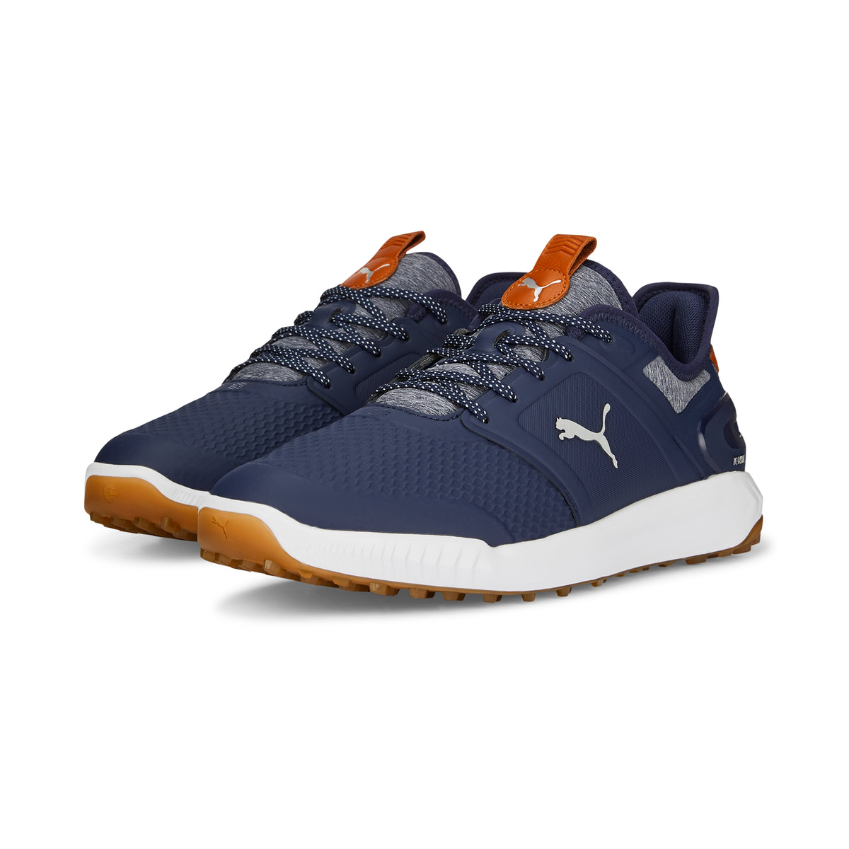 Puma Men&#39;s Ignite Elevate Wide Spikeless Golf Shoes - Navy/Silver