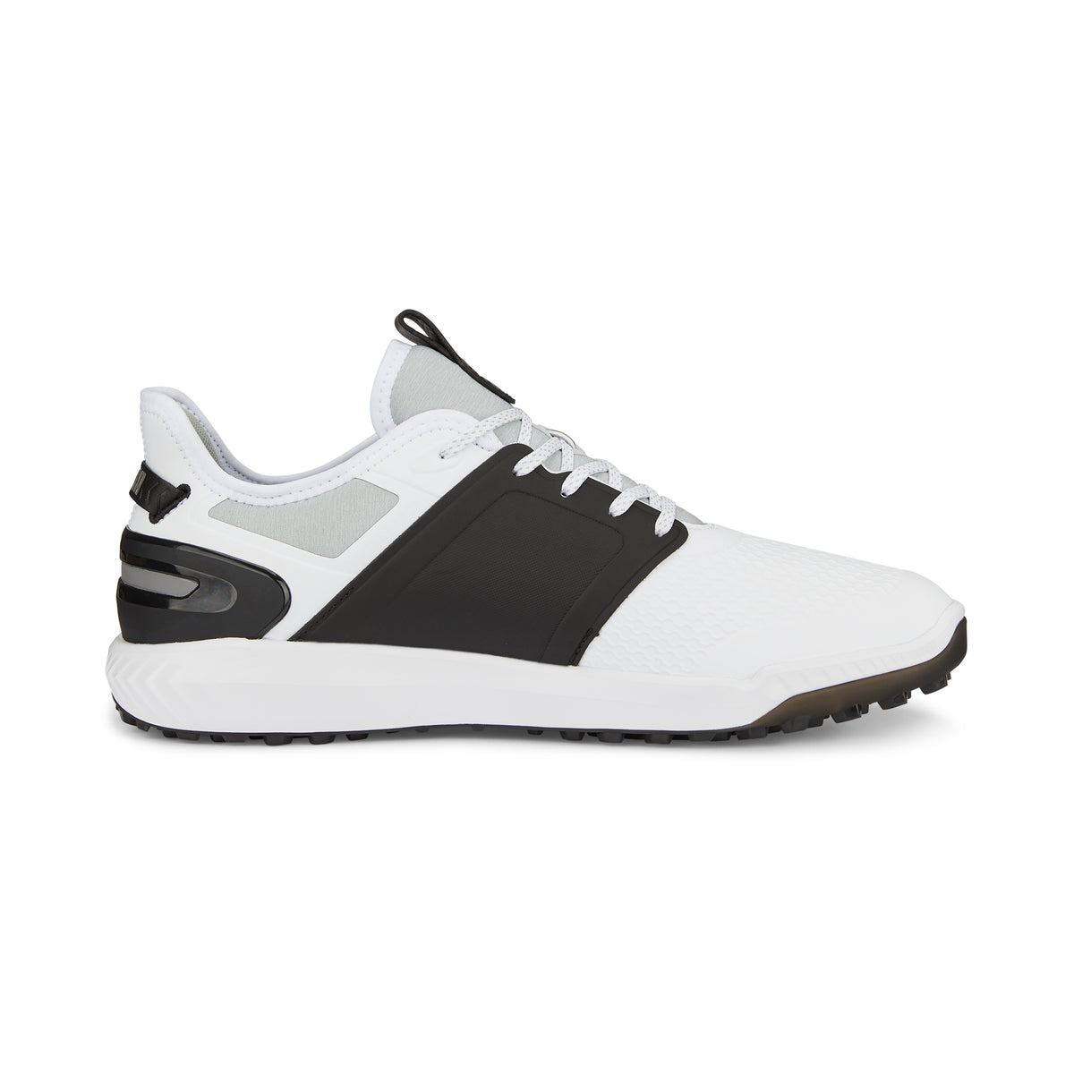 Puma Men&#39;s Ignite Elevate Wide Spikeless Golf Shoes - White/Black