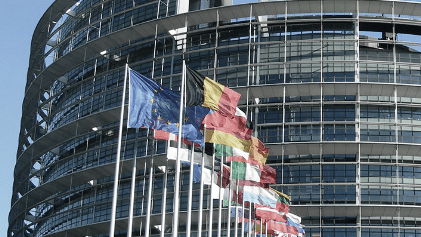 The flags of The European Union