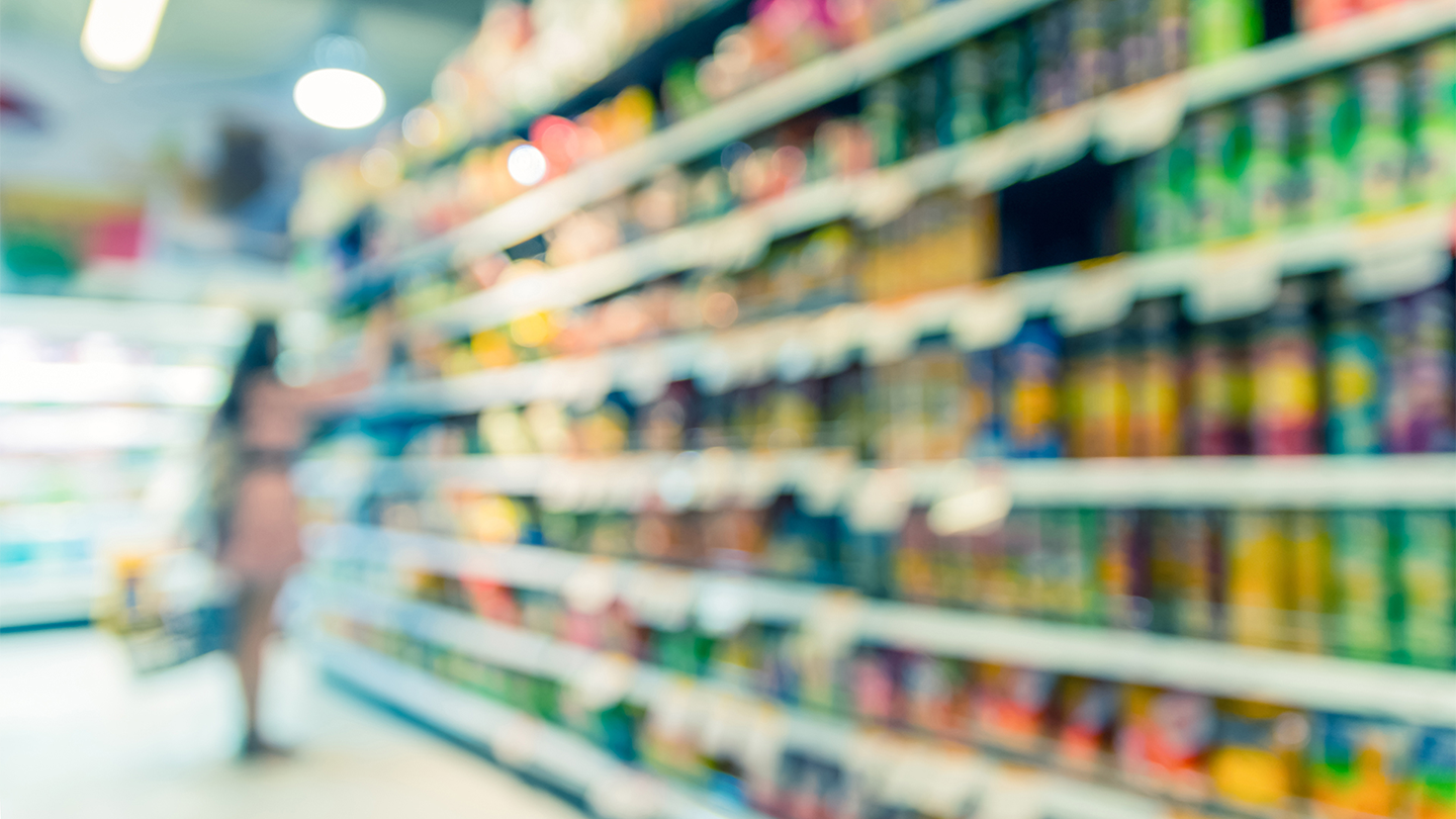 Supermarket shelf